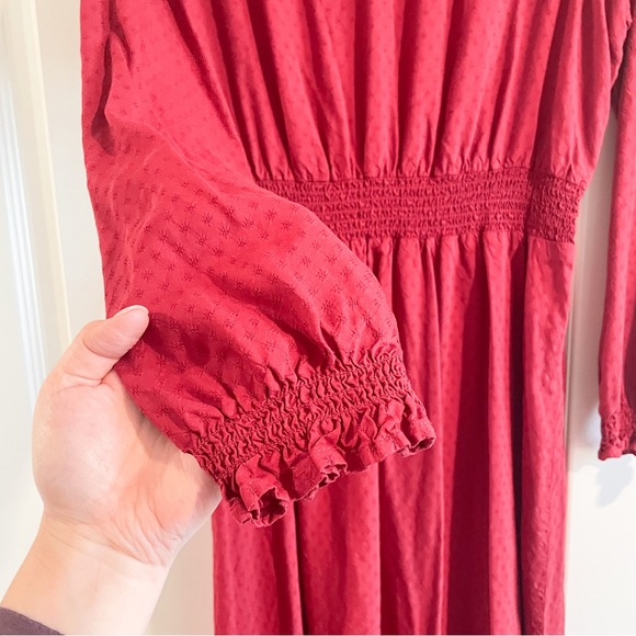 CROFT & BARROW red dot midi dress - Picture 6 of 6